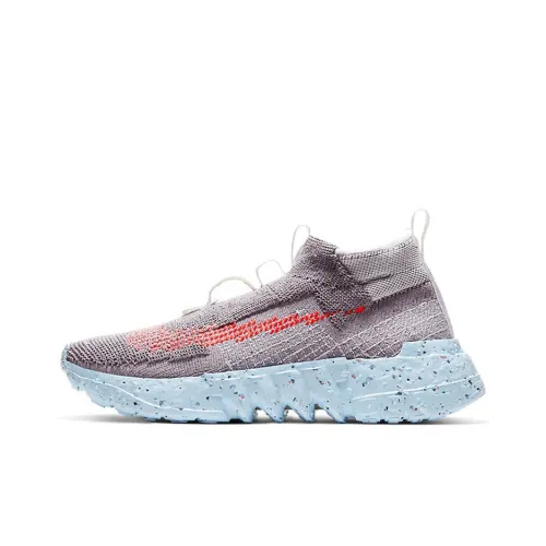 Nike Space Hippie 02 Амортизация Противоскользящий Устойчивый к истиранию Покрытие Поддержка Низкий Верх Повседневная Обувь Унисекс Серый