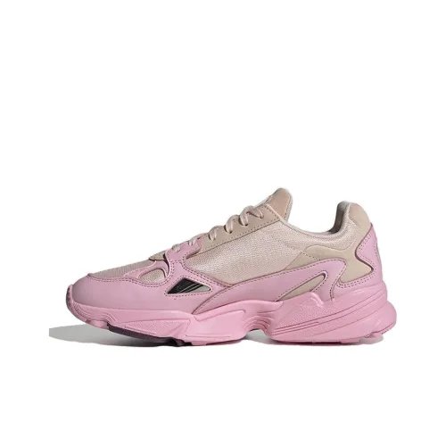 Adidas Originals Falcon Slip-resistant Abrasion-resistant Low Top Casual Shoes Women's Pink Adidas Originals Falcon Slip-resistant Abrasion-resistant Низкий Топ Повседневная Обувь Женская Розовая