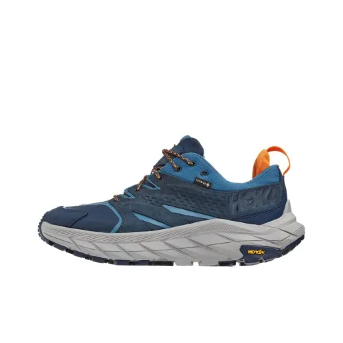 HOKA ONE ONE Anacapa Low Противоскользящий Устойчивый к износу Дышащий Низкий Топ Повседневная обувь Мужская Синий