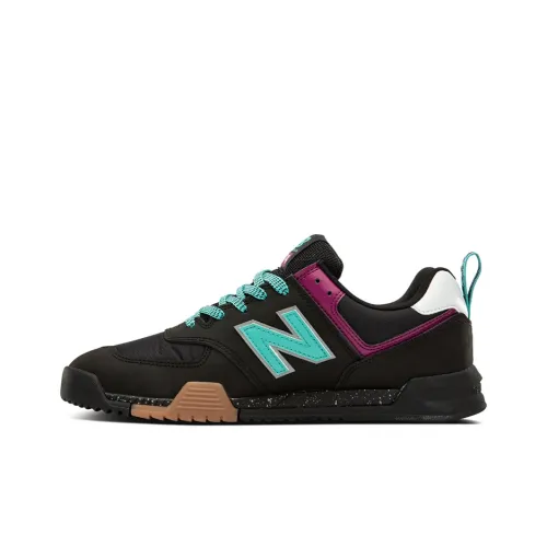 New Balance NB 574 Все Coasts Амортизация Покрытие Низкий Топ Повседневная Обувь Унисекс Черный Зеленый