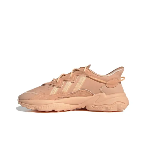 Adidas Originals Ozweego Shock Absorbers Низкий Топ Кэжуал Унисекс Коричнево-розовый
