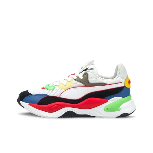 PUMA RS 2K Low Топ Повседневная обувь Мужская Белый Красный Черный