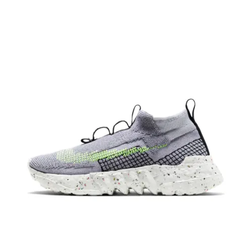 Nike Space Hippie 02 'Volt' Shock Absorbers Низ Резистентный Низкий Топ Кэжуал Унисекс Серый Зеленый