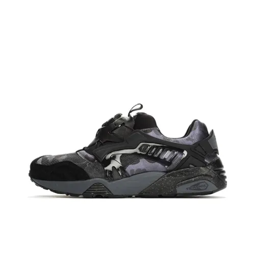 BAPE x PUMA Disc Blaze Легкий Низкий Топ Повседневная Обувь Унисекс Черный