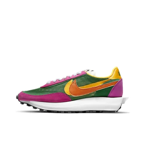 Sacai совместный бренд x Nike LDWaffle Амортизация Низкий Топ Повседневная Обувь Унисекс Многоцветный Корейский стиль