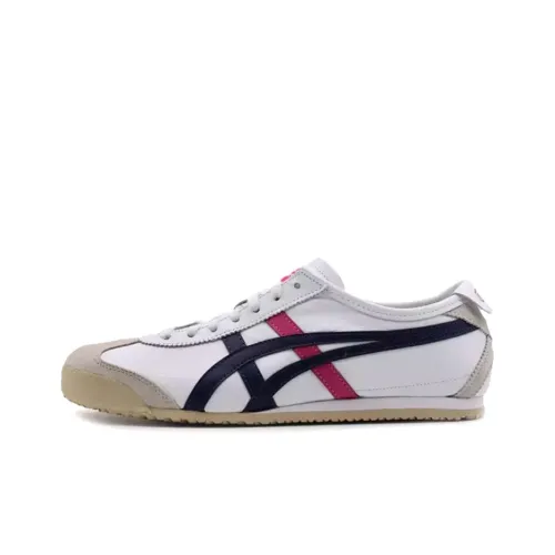 Onitsuka Tiger MEXICO 66 Амортизация Поддержка Низкий Верх Повседневная Обувь Унисекс Белый Синий Красный
