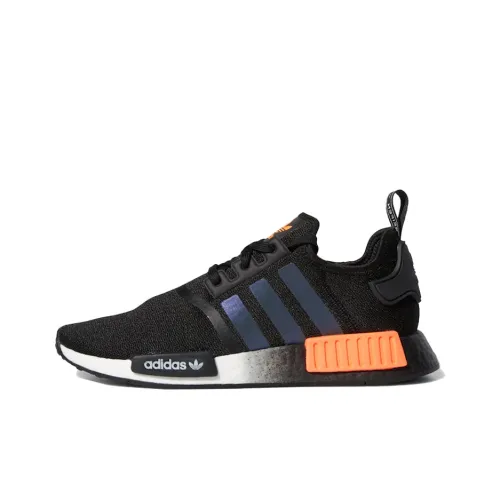 Adidas Originals NMD_R1 Амортизирующие шоки Slip-resistant Low Top Повседневная обувь Унисекс Черный Оранжевый Белый