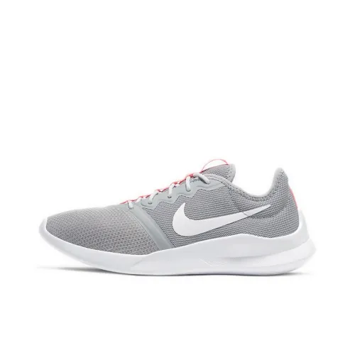 nike Viale Tech Racer Anti-slip Lightweight Low Top Casual Shoes GS Gray Pink nike Viale Tech Racer Anti-slip Легкий Низкий Топ Повседневная Обувь GS Серый Розовый
