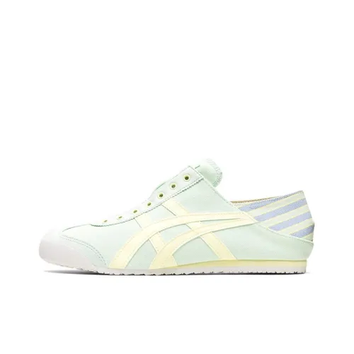 Onitsuka Tiger MEXICO 66 Paraty Противоскользящий Устойчивый к истиранию Низкий Топ Повседневная обувь Унисекс Фруктовый зеленый