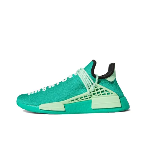 Adidas Originals Pharrell Hu Williams NMD Дышащий Низкий Топ Кэжуал Унисекс Зеленый