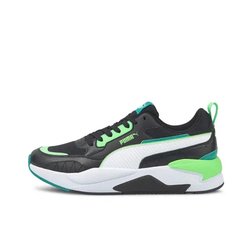 PUMA X RAY Квадратная амортизация износостойкий низкий топ повседневная обувь мужская черный белый зеленый