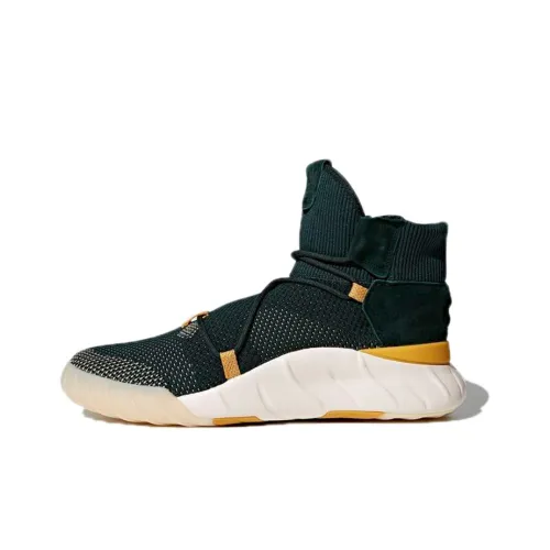 Adidas Originals Tubular X 2,0 Pk Устойчивый к истиранию Высокий топ Casual Унисекс Ночной Небесный Зеленый