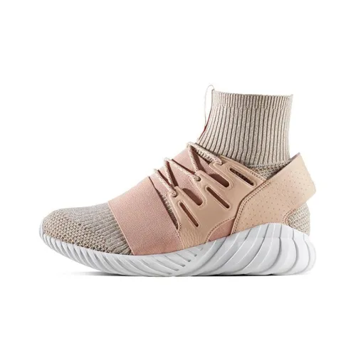 Adidas Originals Tubular Slip-resistant Abrasion-resistant Lightweight High Top Casual Unisex Gray Pink Adidas Originals Tubular Противоскользящий Устойчивый к истиранию Легкий Высокий Топ Повседневный Унисекс Серый Розовый