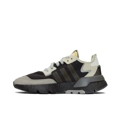 Adidas Originals Nite Jogger Non Slip Легкий Низкий Топ Casual Унисекс Черный Оранжевый