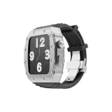 Серебряная оболочка + черная застежка-бабочка