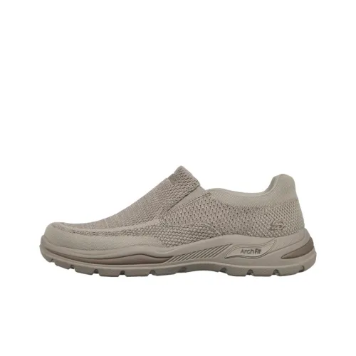 Skechers Arch Fit Motley Устойчивый к истиранию Дышащий Низкий Топ Повседневная Обувь Умбра