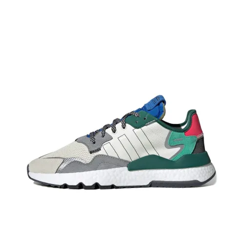 Adidas Originals Nite Jogger Шокабойеры Противоскользящий Низкий Топ Повседневная Обувь Унисекс Белый Зеленый