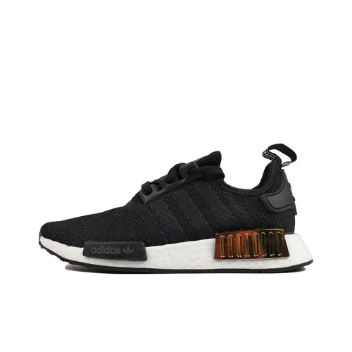 Adidas Originals NMD_R1 Slip Resistant Abrasion Resistant Низкий Топ Casual Женский Черный Белый