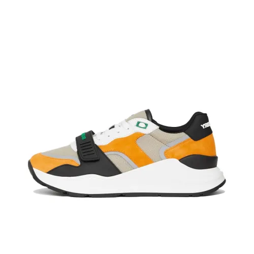 Burberry Низкий топ Повседневная обувь Мужская Ярко-оранжевый