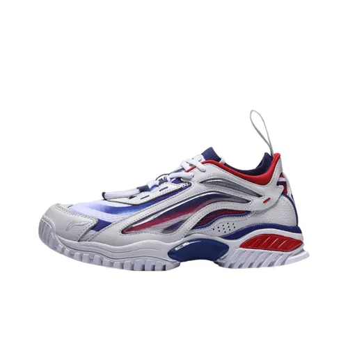 LINING Aurora Skyline Non Slip Легкий Низкий Топ Casual Женская Белая Синий Красный