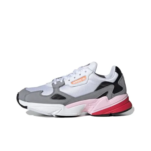 Adidas Originals Falcon Shock Absorbers Slip-resistant Low Top Casual Women's White Gray Adidas Originals Falcon Шокабсорберы Противоскользящий Низкий Топ Повседневный Женский Белый Серый