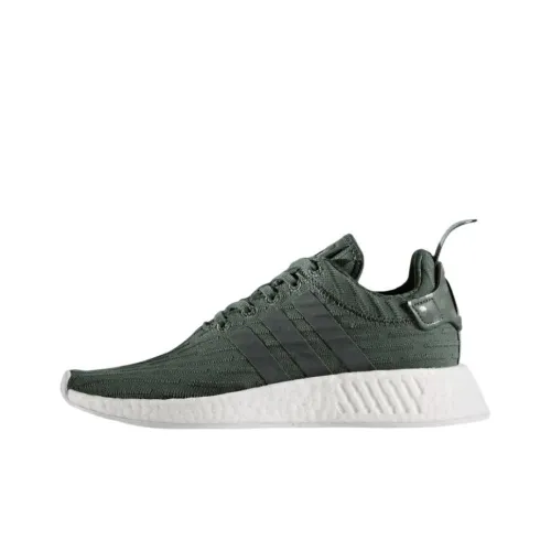 Adidas Originals NMD_R2 Slip-resistant Low Top Повседневная обувь Женская Зеленая