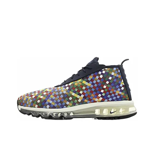nike Вязаные ткани Air Max Boot MULTI Цвет Неслипающий Легкий MID Топ Повседневная обувь Мужская Радужный