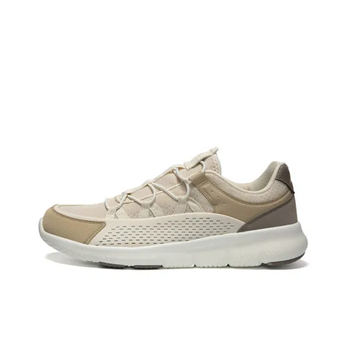 PEAK Амортизаторы Shock Slip-resistant Abrasion-resistant Lightweight Low Top Спортивная повседневная обувь Ecru