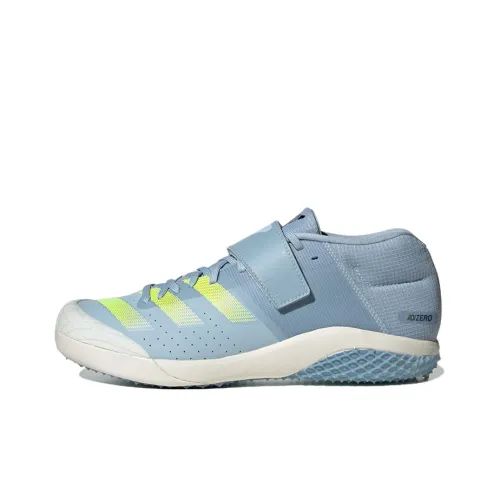 Adidas Adizero Javelin Slip-resistant Abrasion-resistant Low-top Беговые кроссовки Унисекс Синий Желтый