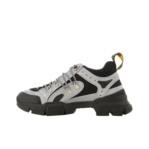 GUCCI Flashtrek Low Топ Повседневная обувь Мужская Черный Серый