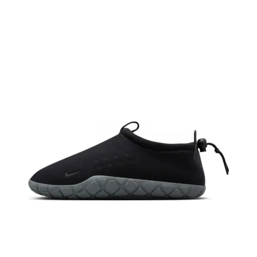 Nike Air Moc Tech Fleece Черный Низкий Топ Повседневная Обувь Мужская Черный