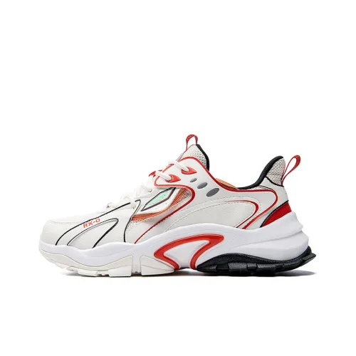 361° Mobile Suit Gundam Unicorn Коллаборация Низкий топ Спортивная повседневная обувь Мужская Белый Красный