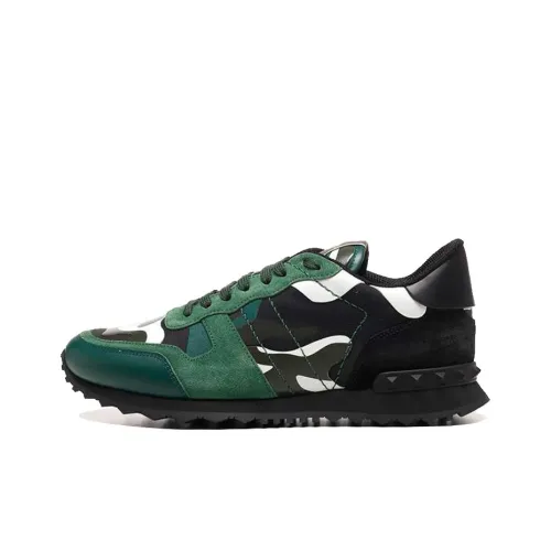 Valentino Rockrunner Low Топ Повседневная обувь Мужская Камуфляж Зеленый