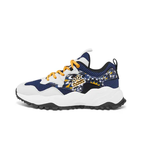 KAPPA ARTIST Коллаборация Амортизаторы Slip-resistant Низкий Топ Повседневная обувь Унисекс Серый Синий