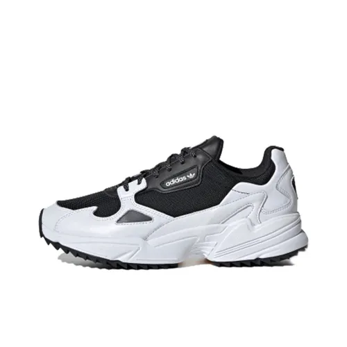 Adidas Originals Falcon Trail Anti-slip Lightweight Low-top Casual Shoes Women's Black White Adidas Originals Falcon Trail Anti-slip Легкий Низкий Топ Повседневная Обувь Женская Черный Белый