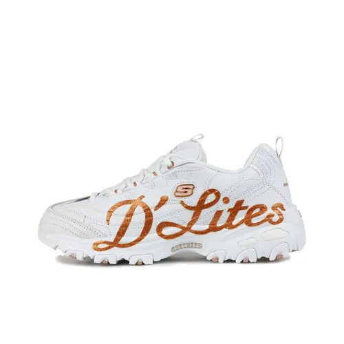 Skechers Низкий Топ Casual Женский Белый Золотой