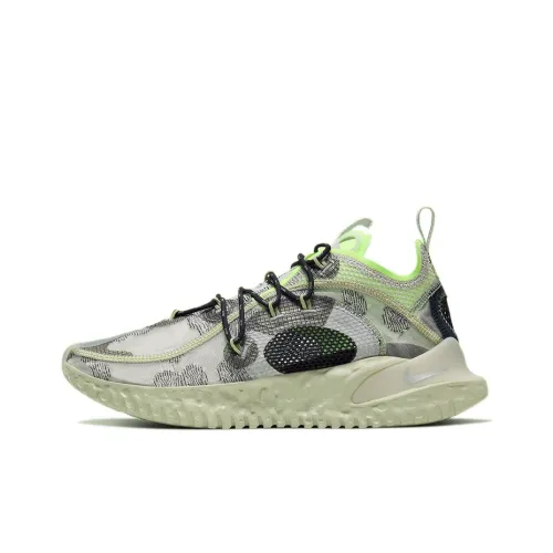 Nike Flow 2020 ISPA 'Ель Aura' Амортизаторы Shock Absorbers Низкая Юбка Резистентная Низкий Топ Кэжуал Унисекс Серый Зеленый