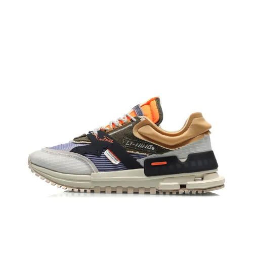 LINING 001 Slip Резистентный Дышащий и Поддерживающий Низкий Топ Casual Мужской Серый Зеленый Фиолетовый