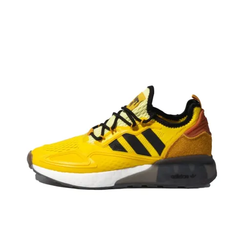 Adidas Originals ZX 2K Boost Дышащий Низкий Топ Casual Унисекс Желтый Черный