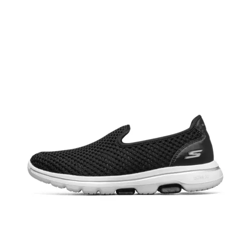 Skechers Go Walk 5 Устойчивый к истиранию Дышащий Низкий Топ Повседневная Обувь Женская Черная