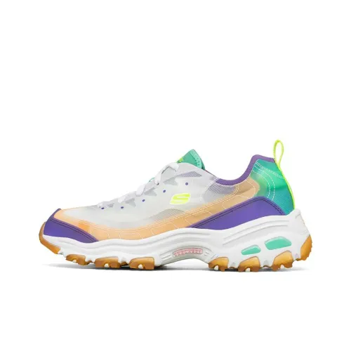 Skechers D'LITES 1,0 Low Топ Повседневная обувь Женская Фиолетово-зеленая