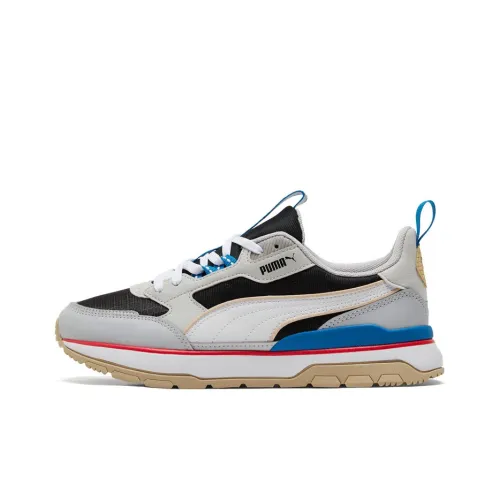 PUMA R78 Trek Амортизация и Дышащий Низкий Топ Спортивная Повседневная Обувь Унисекс Серый Черный Синий