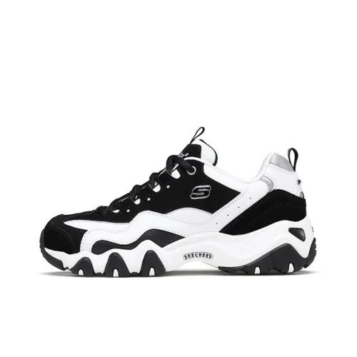 Skechers D'Lites Дышащий Низкий Топ Casual Женский Белый Черный