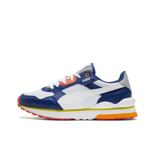 PUMA R78 FUTR Амортизация Покрытие Низкий Верх Повседневный Унисекс Синий Белый