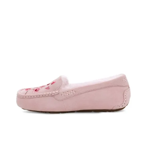UGG ANSLEY Blossom Теплая Изоляция Устойчивая к Износу Низкий Верх Без Шнуровки Обувь Женская Цвет Морской Раковины Розовый