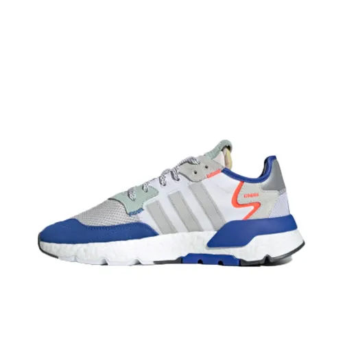 Adidas Originals Nite Jogger Амортизация Стойкий к истиранию Легкий Низкий Топ Повседневный Унисекс Синий Серый