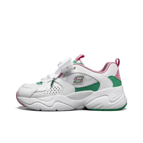 SAILOR MOON x Skechers D'LITES AIRY Низкий топ Повседневная обувь Женская Белый Розовый Зеленый