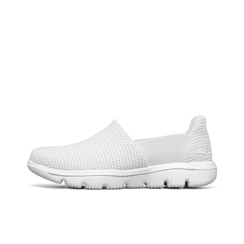 Skechers Go Walk Evolution Ultra Амортизация Легкий Низкий Топ Спортивная Повседневная Обувь Женская Светло-Серый