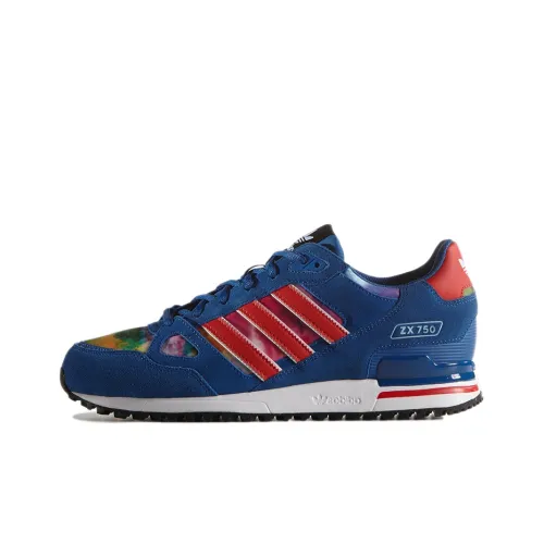 Adidas Originals ZX 750 Low Топ Casual Унисекс Синий Красный