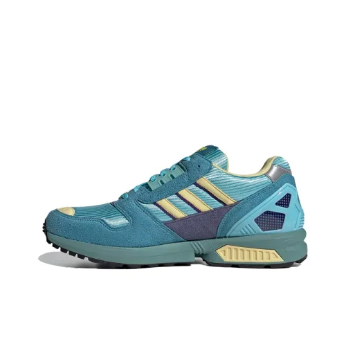 Adidas Originals ZX 8000 Светло-синий Slip-resistant Abrasion-resistant Coating Support Cushioning Низкий топ